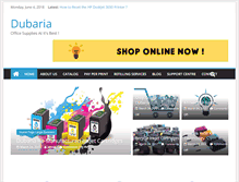 Tablet Screenshot of dubaria.com